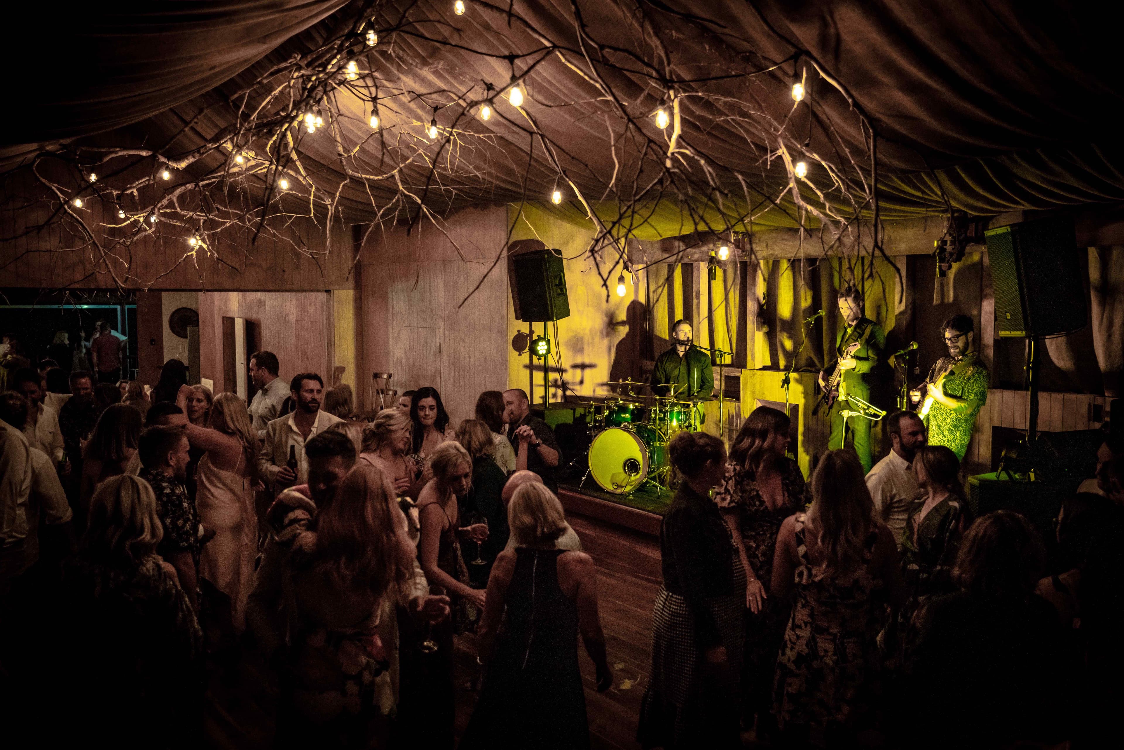 Live crowd dancing at Joe Mac show